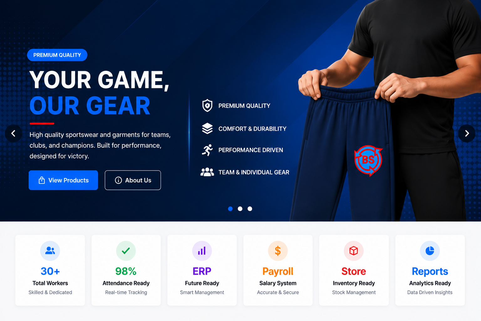 Bismillah Sports Homepage Banner